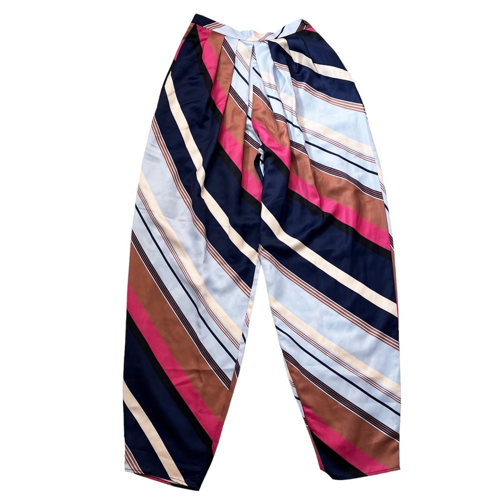 Anthropologie Maeve Silky Balloon Pants Stripes 0